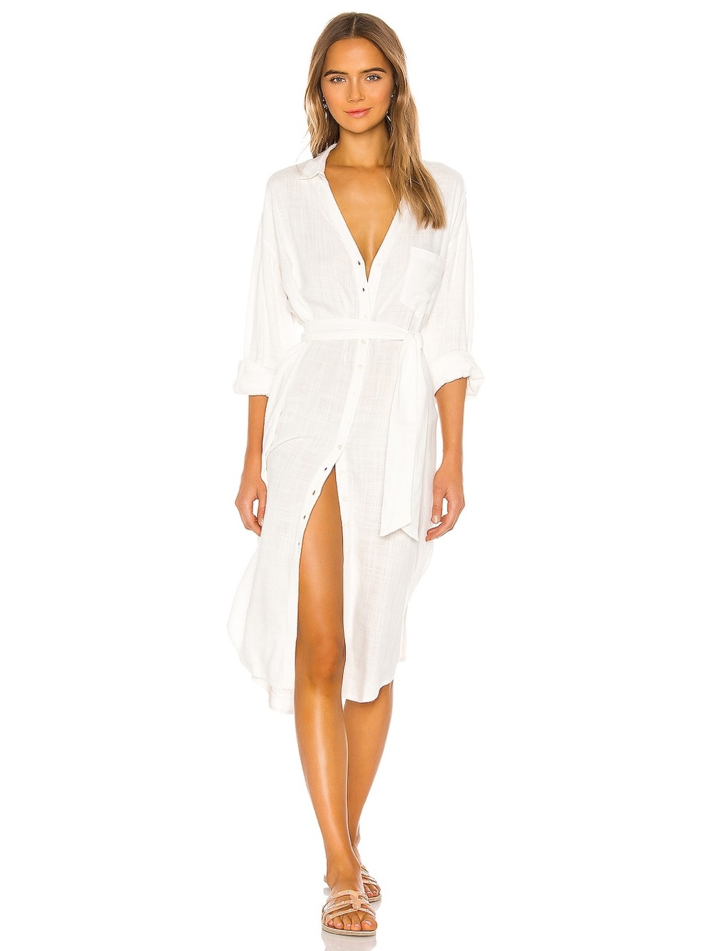 Space NWT Barcelona White Dress (No Belt) Sz XS/S